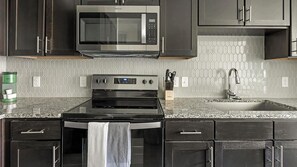 Fridge, dining tables