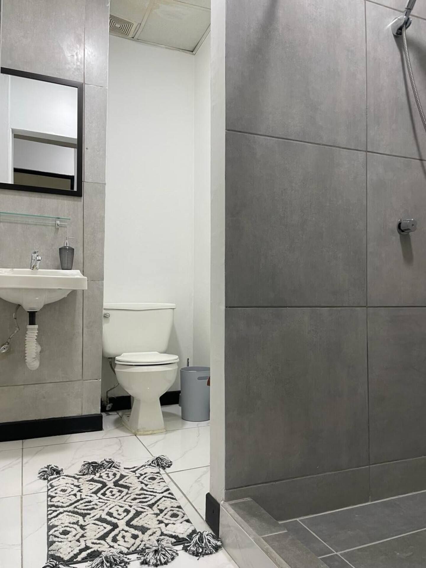 Towels, soap, toilet paper