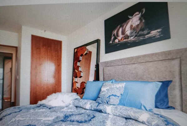2 bedrooms, iron/ironing board, travel crib, WiFi