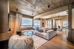 Living area - Luluvert - Luxury Chalet in Saint-Gervais (Saint-Gervais-les-Bains)