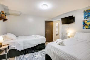 2 dormitorios, escritorio, tabla de planchar con plancha y wifi gratis