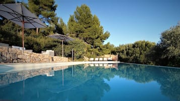 A heated pool