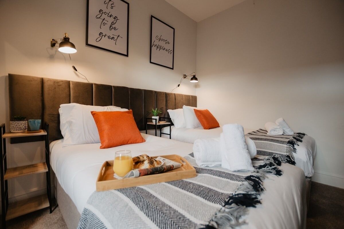 2 bedrooms, internet