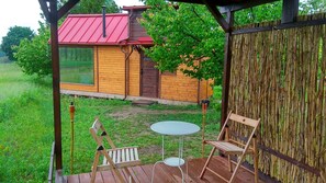 Terrace/patio - An original Tiny House with WiFi and AC in enchanting Pátka (Pátka)
