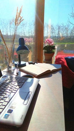 Interior. An original Tiny House with WiFi and AC in enchanting Pátka