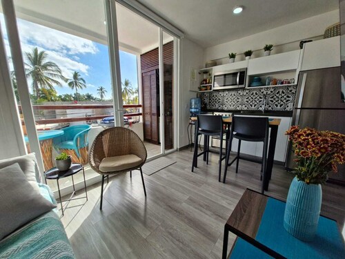 Cozy 1-bedroom condo with AC, WiFi in gorgeous Bucerías