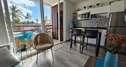Cozy 1-bedroom condo with AC, WiFi in gorgeous Bucerías