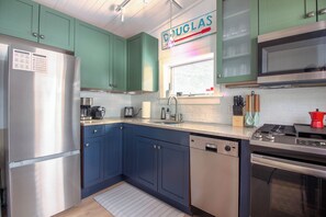 Fridge, microwave, oven, stovetop - Stylish Douglas Retreat - Steps from Dunes Resort! (Douglas)