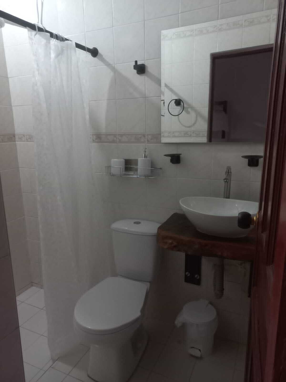 Towels, soap, toilet paper
