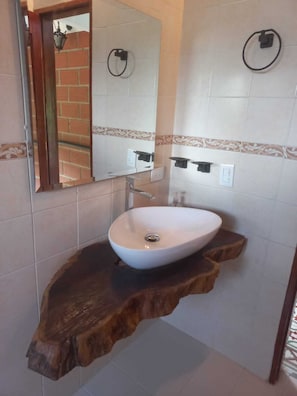 Towels, soap, toilet paper