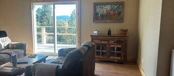 4-bedroom, 2-bathroom log cabin offers the perfect retreat close to downtown Sturgis. With breathtaking views and a peaceful wooded setting, this cozy home-away-from-home is perfect for families or groups, comfortably accommodating up to 8 guests.