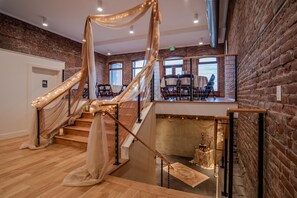 Interior - Historic Town View Room with bay window overlooking Water Street (Port Townsend)