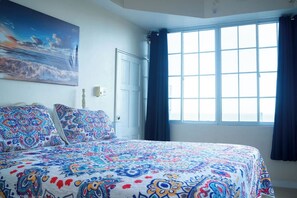 2 bedrooms, in-room safe, iron/ironing board, WiFi