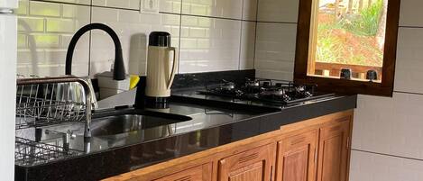 Fridge, stovetop, toaster, blender