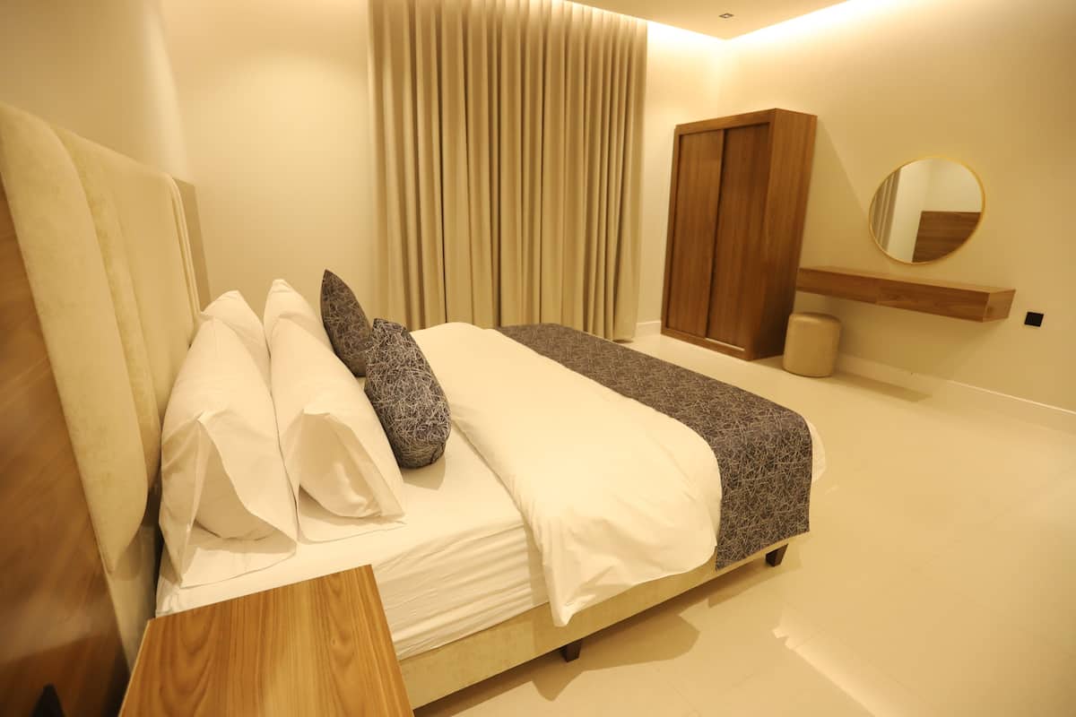 Deluxe Studio, City View | 1 bilik tidur, seterika/papan seterika, Wi-fi percuma