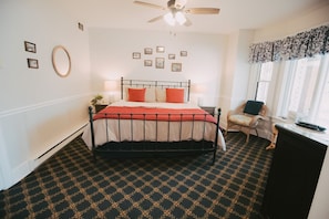 1 bedroom, desk, iron/ironing board, travel cot