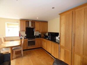Fridge, microwave, oven, stovetop - Shieling Cottage at Lovelady Shield • Alston • Free Wi-Fi • 2 Bedrooms • Kitchen (Alston)