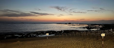 Vlak bij het strand