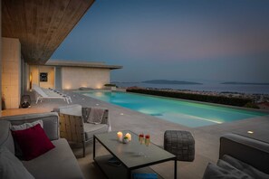 A heated pool