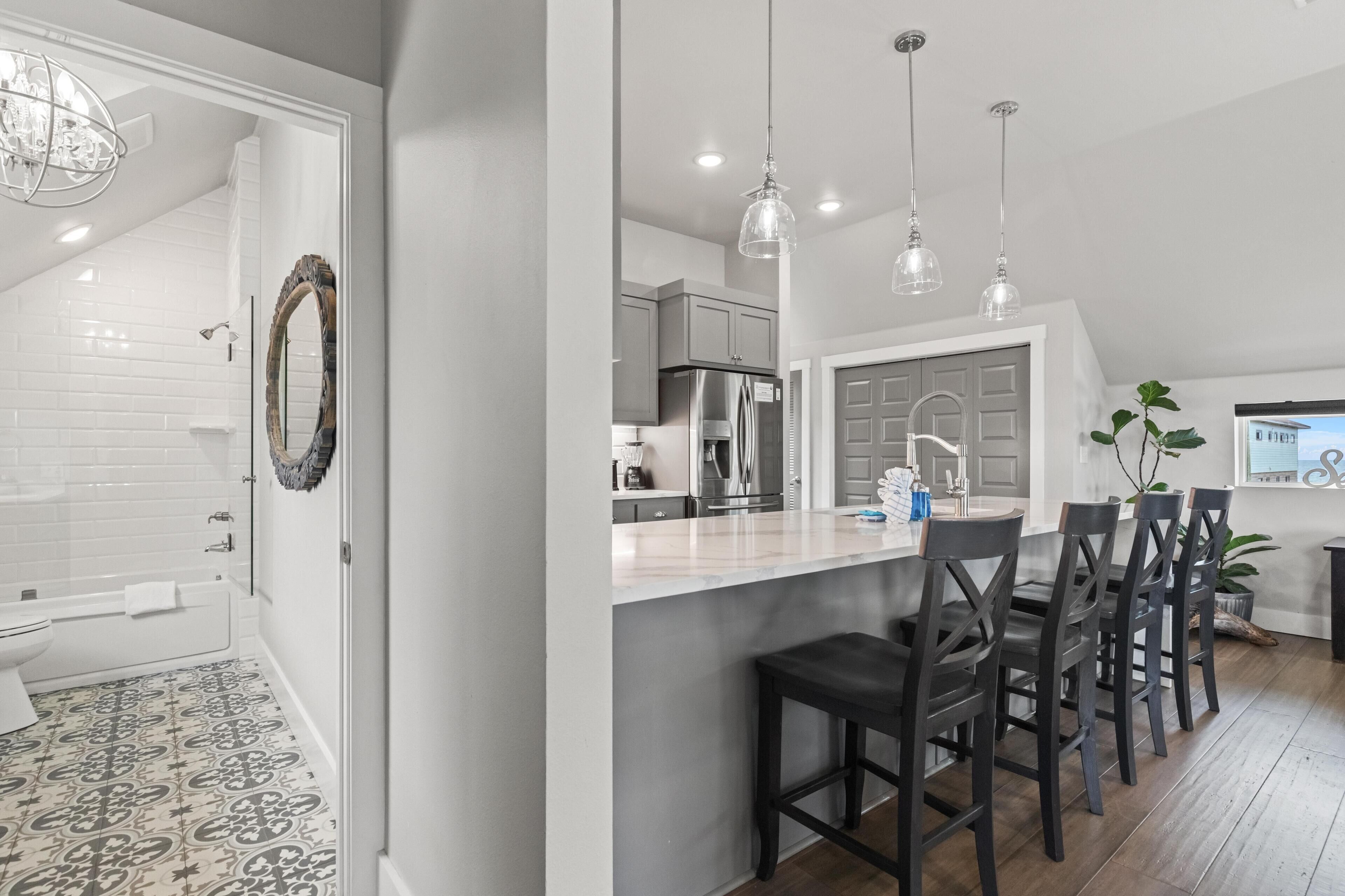 Maison, 1 grand lit et 1 canapé-lit (Sugar Sand Cottage A) | Intérieur