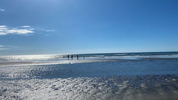 Playa en los alrededores y toallas de playa