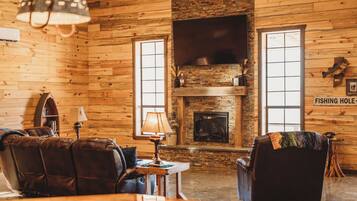 TV connectée, cheminée