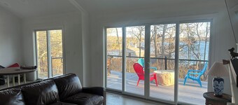3 bedroom home with lake views of lake Wequaquet.