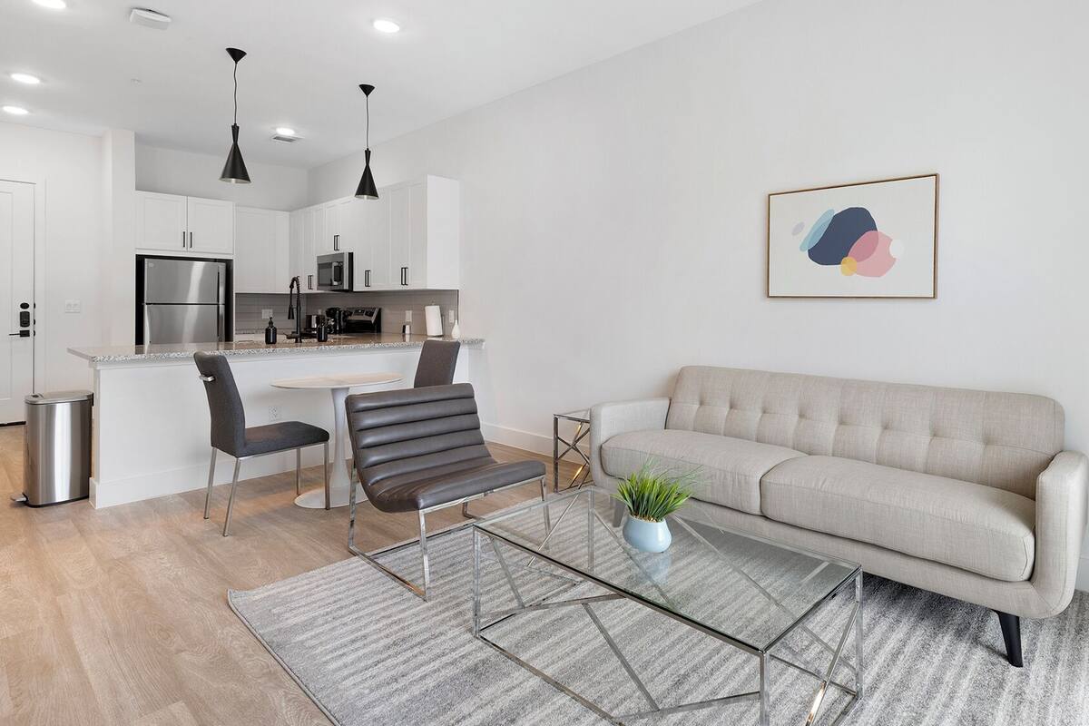 Apartment, 1 Bedroom | Living area | 40-inch TV with digital channels
