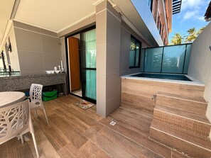 Outdoor dining - Beachfront with private pool (Ipojuca)