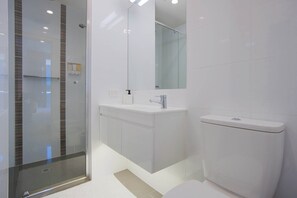 Een douche, een haardroger