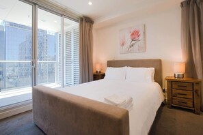 2 slaapkamers, een strijkplank/strijkijzer, wifi, beddengoed