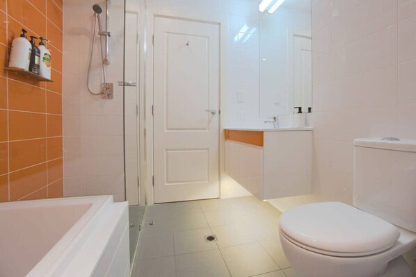 Shower, hair dryer