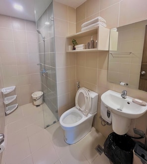 Shared Dormitory, 1 Bedroom, Accessible, Smoking | Bathroom - Room-simple, Modern & Cozy Condo in Lafa (Iloilo)