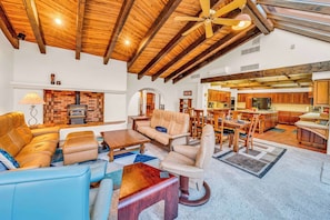 Smart TV, fireplace, offices