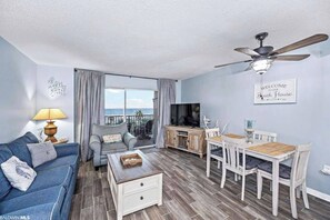 Télévision, lecteur de DVD, livres, vidéothèque