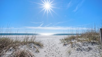 Vlak bij het strand