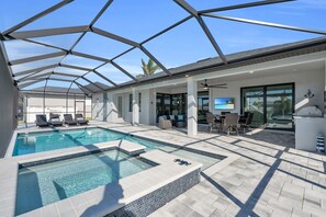 A heated pool