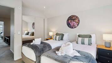 3 bedrooms, iron/ironing board, travel cot, WiFi