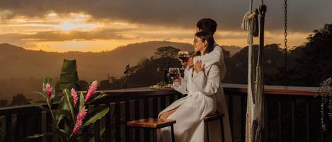 Deluxe appartement, uitzicht op tuin | Terras