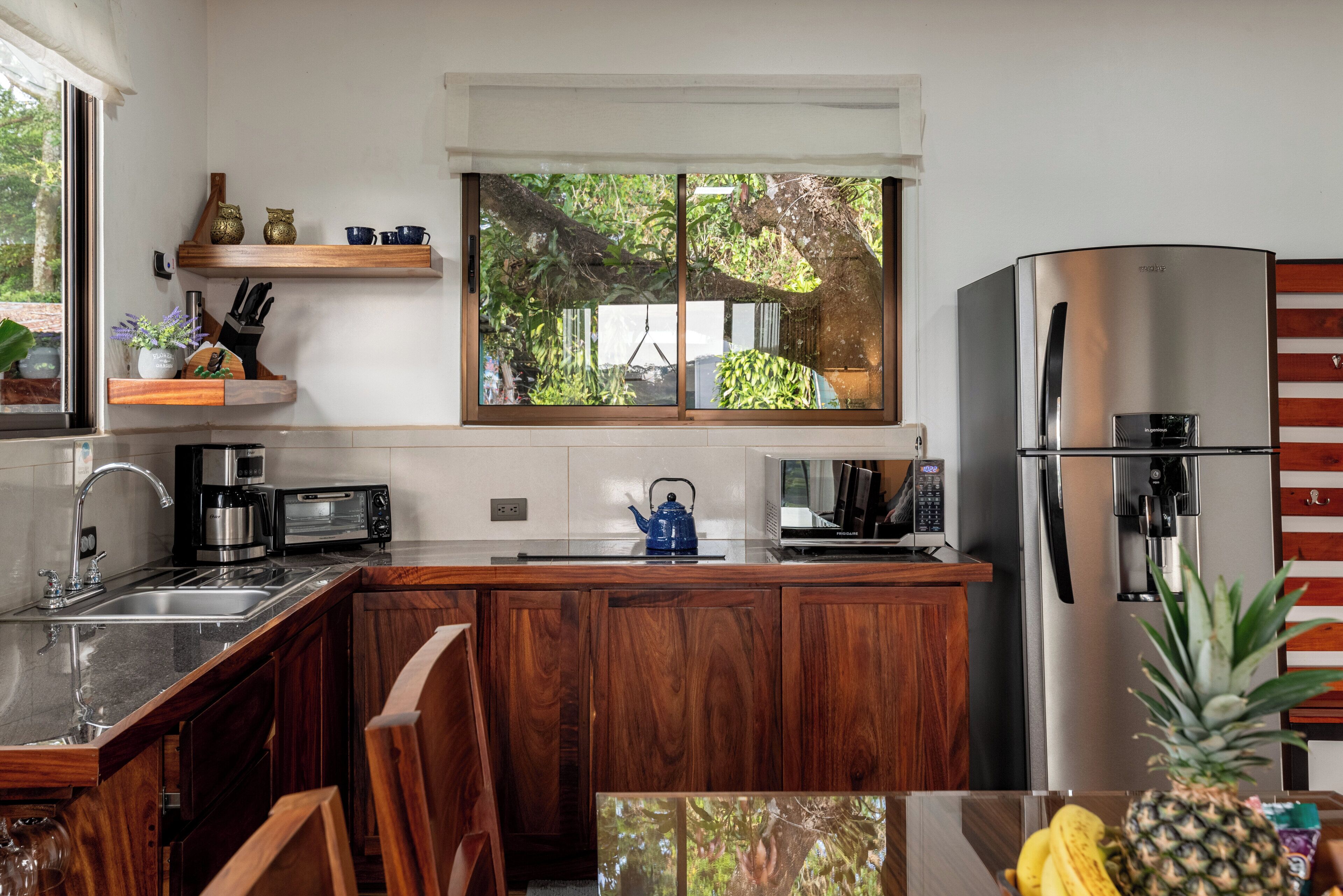Villa Confort, vistas a la montaña | Cocina privada | Frigorífico