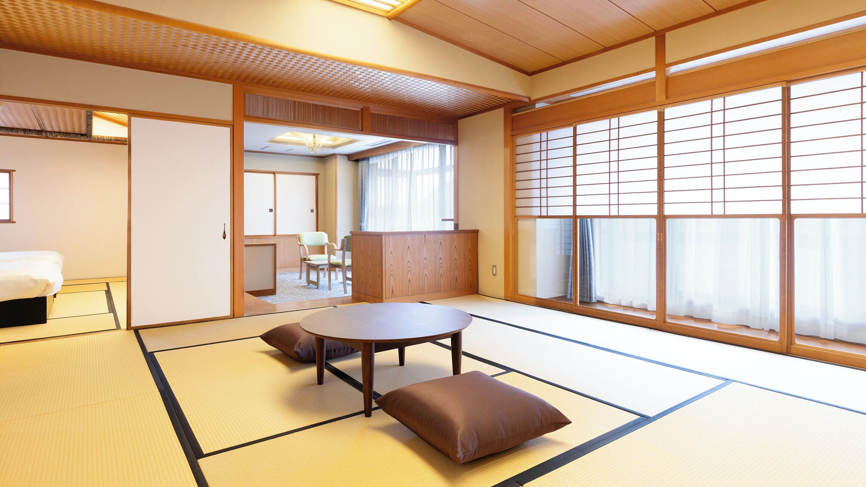 高級客房, 非吸煙房 (Japanese-Style Twin Beds Indoor Bath) | 客房內保險箱、免費無線上網、床單