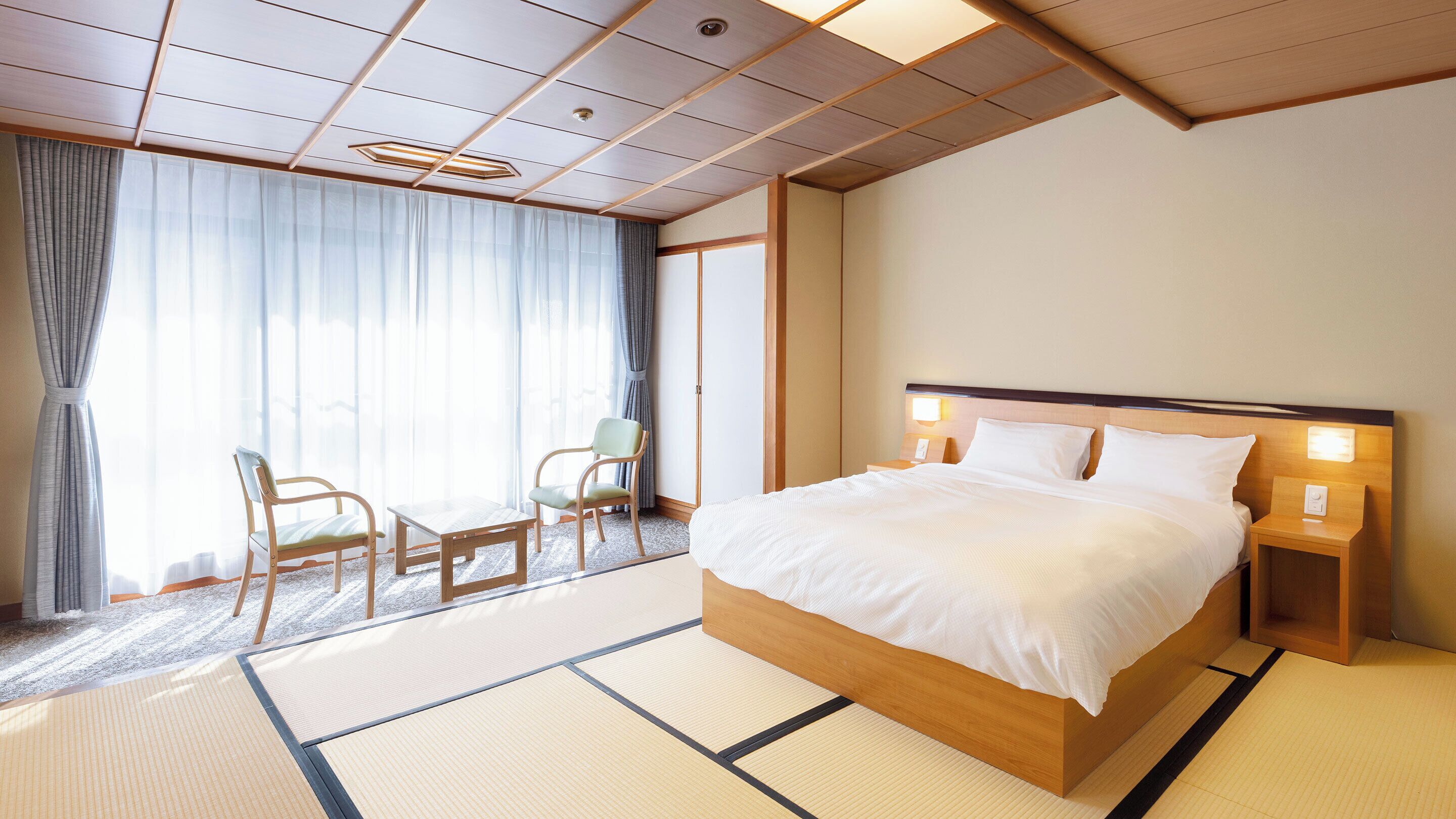 標準客房, 非吸煙房 (Japanese-Style Double Bed Indoor Bath) | 客房內保險箱、免費無線上網、床單
