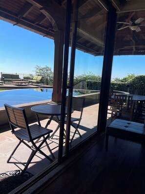 Outdoor dining - La Reunión is Guatemala's most exclusive resort. La Casa del Volcán (Alotenango)