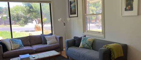 Smart TV, DVD player, books