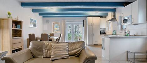 TV, DVD player, stereo