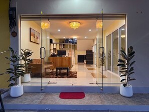 Voorkant van accommodatie