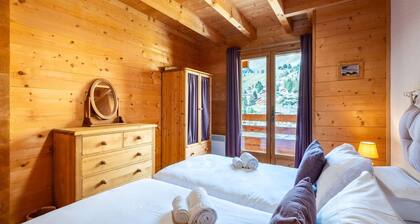 Chalet cosy à 50 m pistes avec sauna