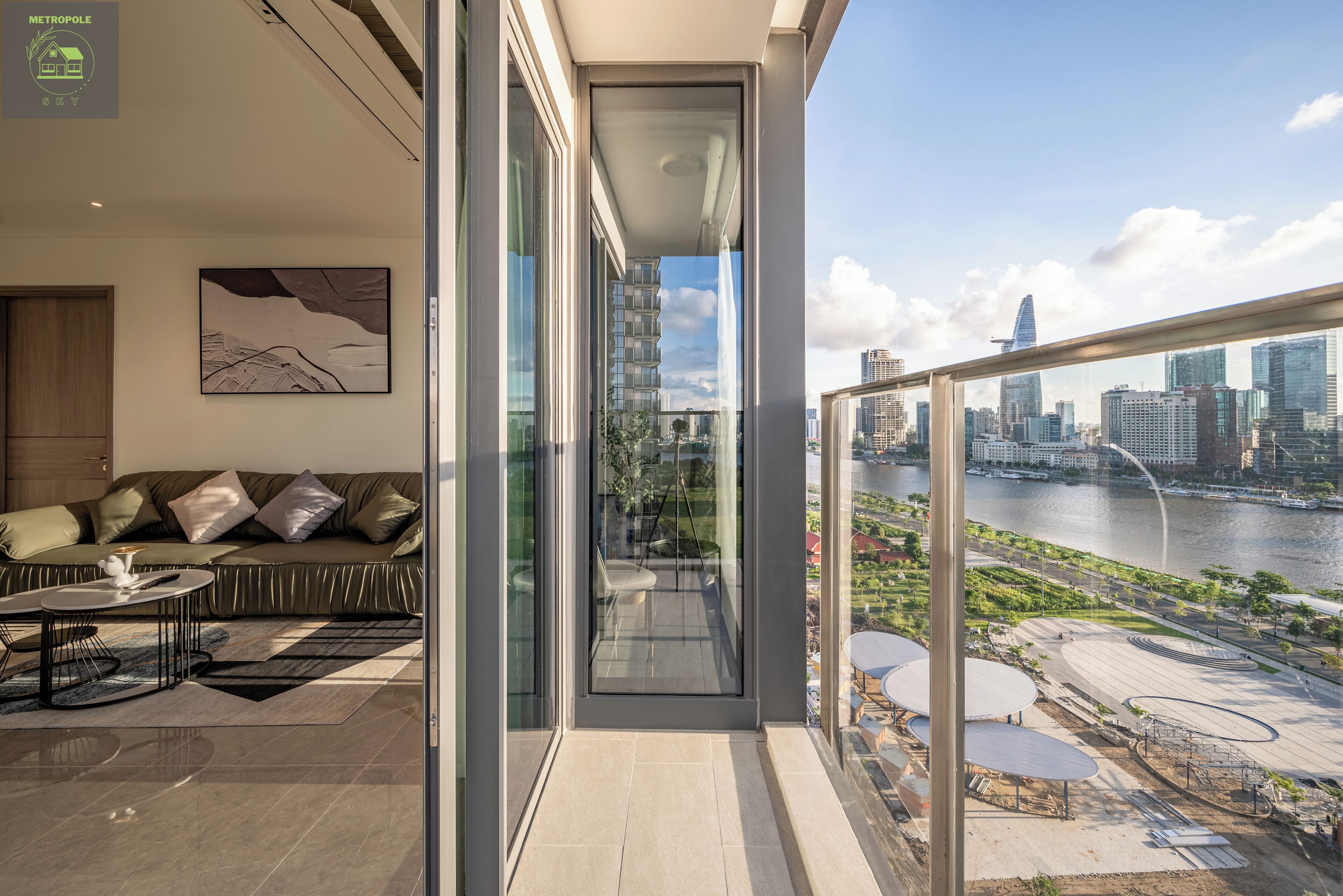 Leilighet – executive, 3 soverom, balkong, byutsikt | Terrasse/patio