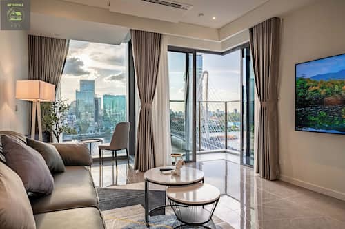 Executive Apartment, 3 Bedrooms, Balcony, City View | Living area | 42-inch flat-screen TV with cable channels