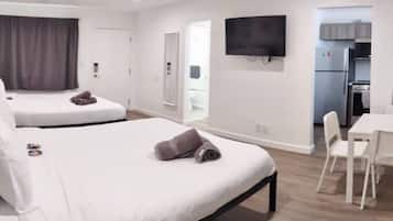 1 habitación, escritorio, tabla de planchar con plancha y wifi